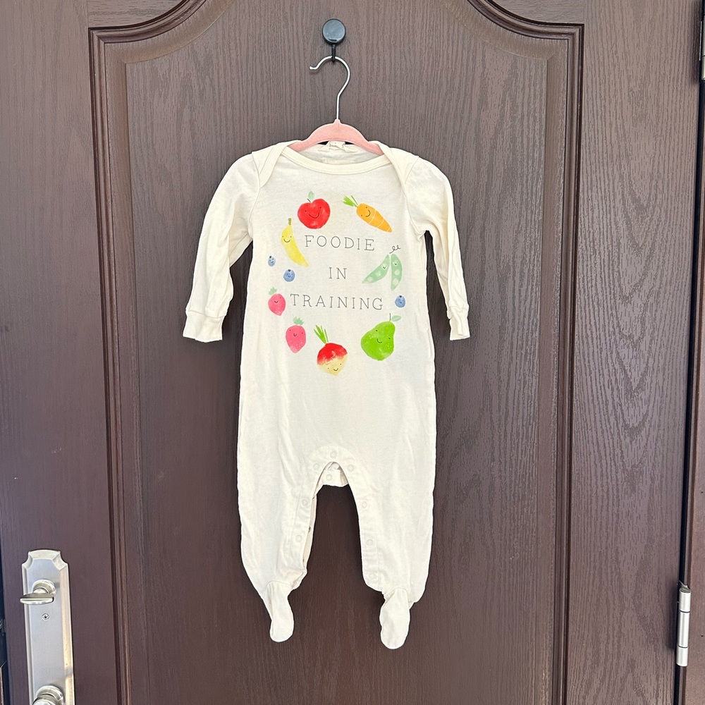 3/$15 Baby Gap Organic Cotton Footie Pajamas 6-9M Sleep Play Romper One-Piece